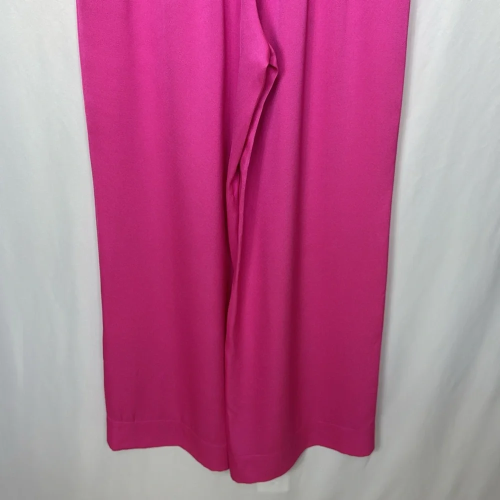 A.L.C Allie Tie Waist Wide Leg Pants Size 4 Pink Women’s High‎ Rise